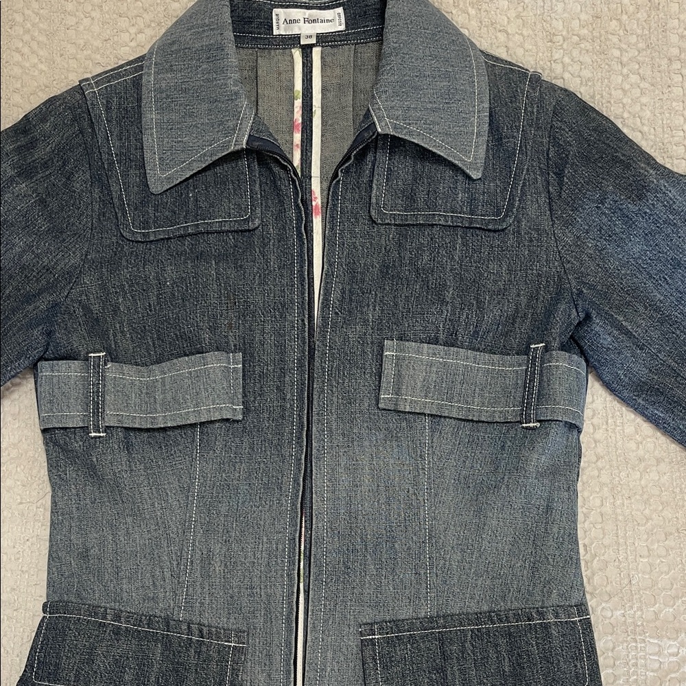 Anne Fontaine Dark Blue Jean Jacket